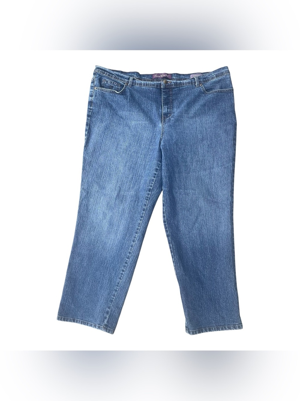 Gloria Vanderbilt Amanda Denim Jeans Women's 16W Short Blue High Rise